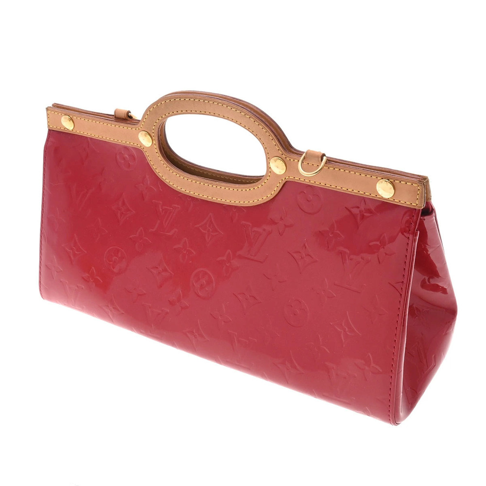 Louis Vuitton dAmour Handbag Pomme Monogram Drive Vernis Roxbury Brown